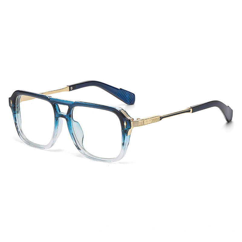 MEN’S DOUBLE-BRIDGE SQUARE READING GLASSES