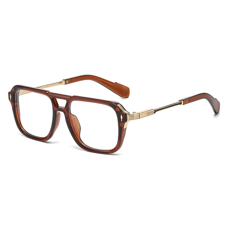MEN’S DOUBLE-BRIDGE SQUARE READING GLASSES
