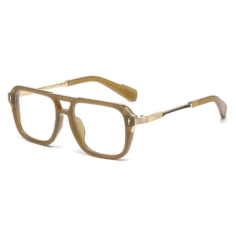 MEN’S DOUBLE-BRIDGE SQUARE READING GLASSES