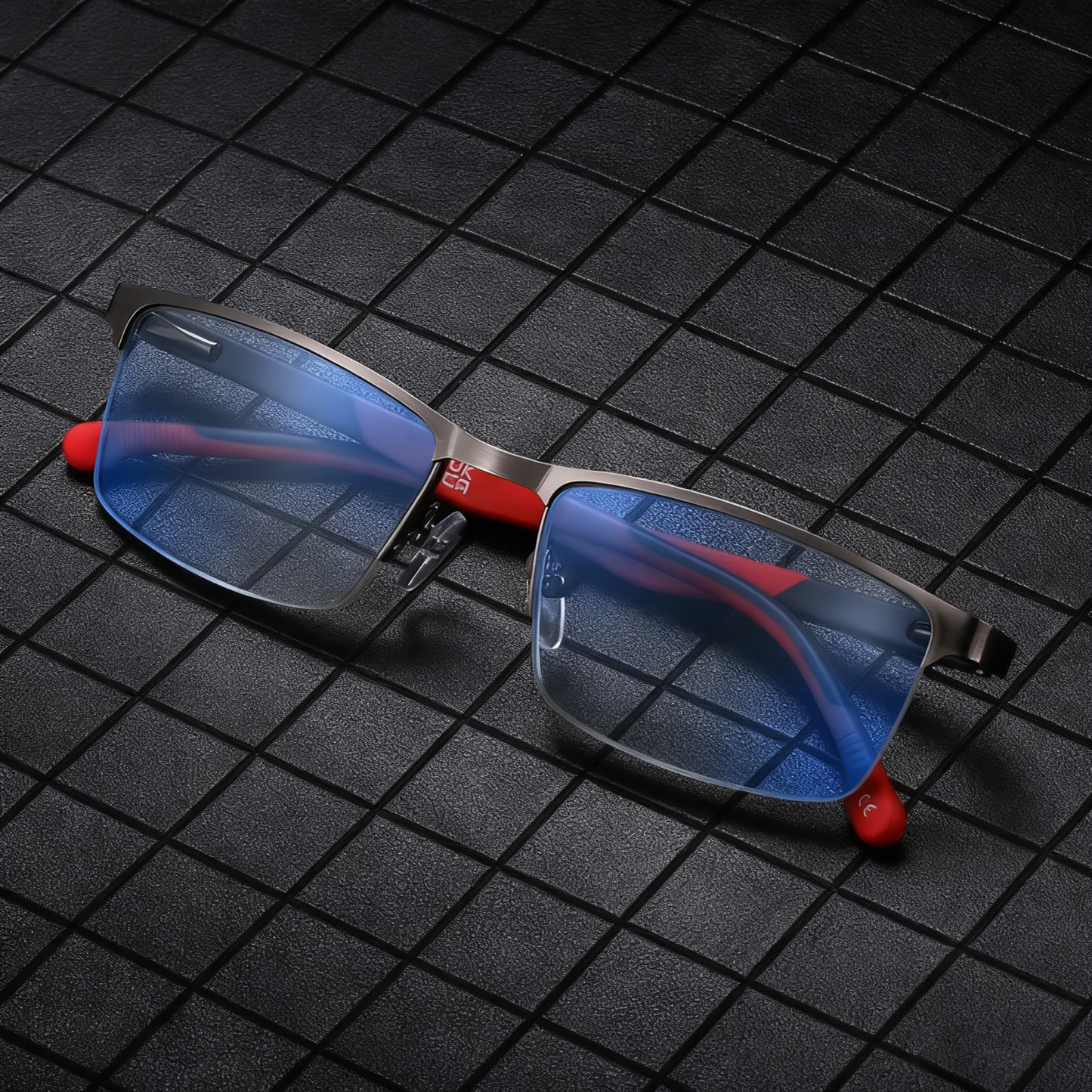 STYLISH RETRO HALF-RIM MULTIFOCAL READING GLASSES