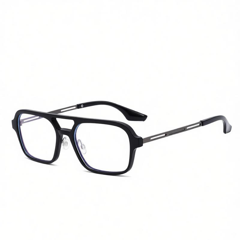 SIMPLE SQUARE FRAME BUSINESS ANTI-BLUE LIGHT PHOTOCHROMIC READING GLASSES