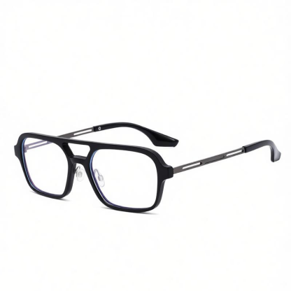 SIMPLE SQUARE FRAME BUSINESS ANTI-BLUE LIGHT PHOTOCHROMIC READING GLASSES