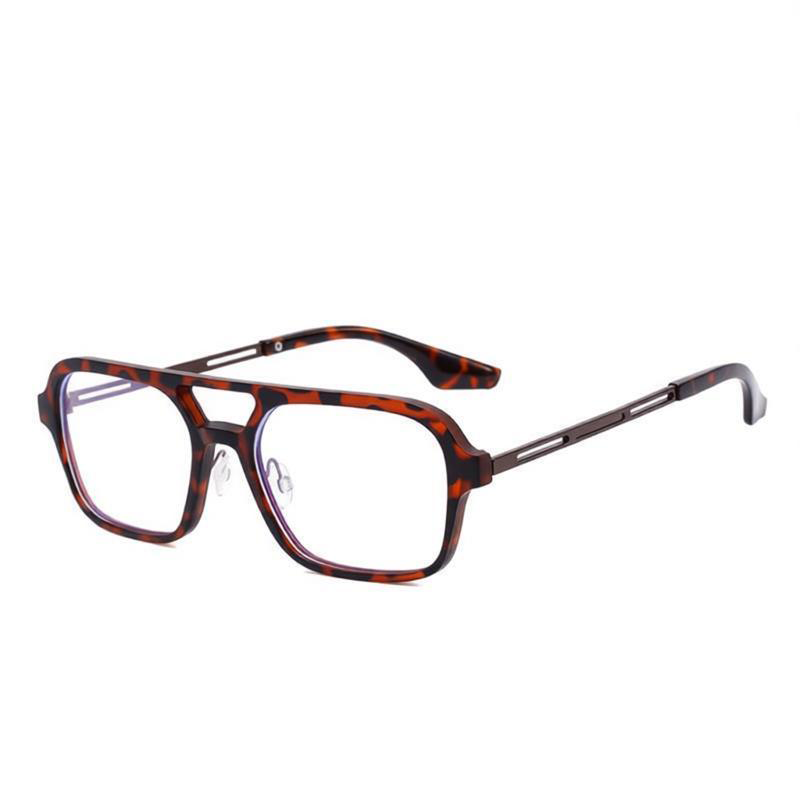 SIMPLE SQUARE FRAME BUSINESS ANTI-BLUE LIGHT PHOTOCHROMIC READING GLASSES