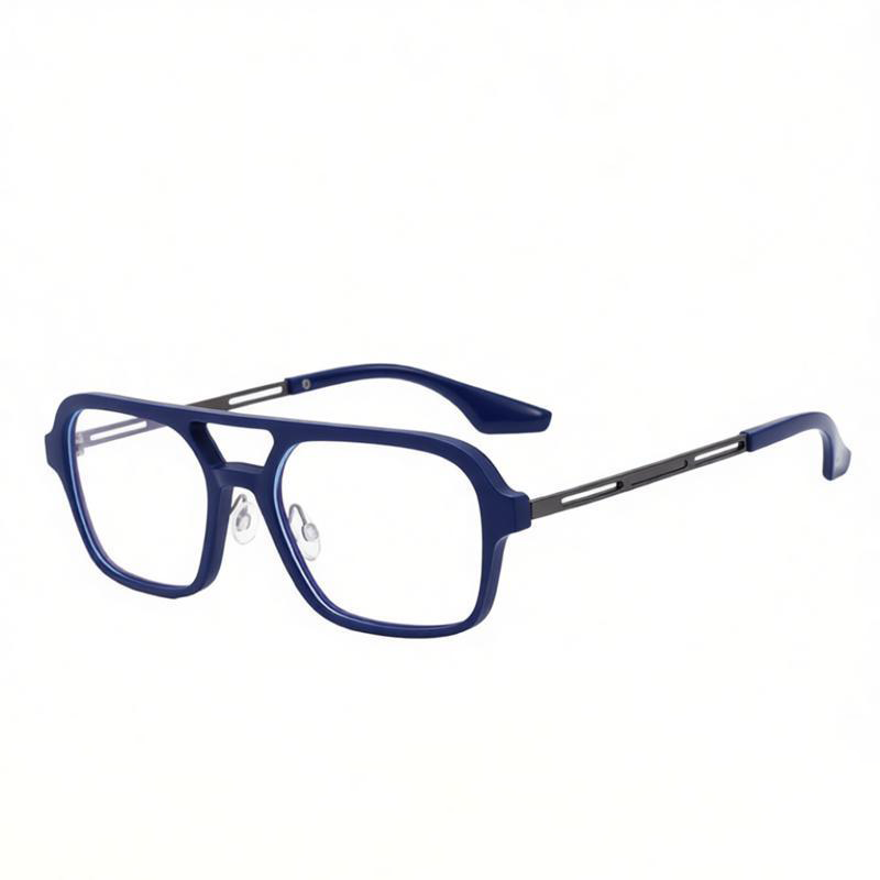 SIMPLE SQUARE FRAME BUSINESS ANTI-BLUE LIGHT PHOTOCHROMIC READING GLASSES
