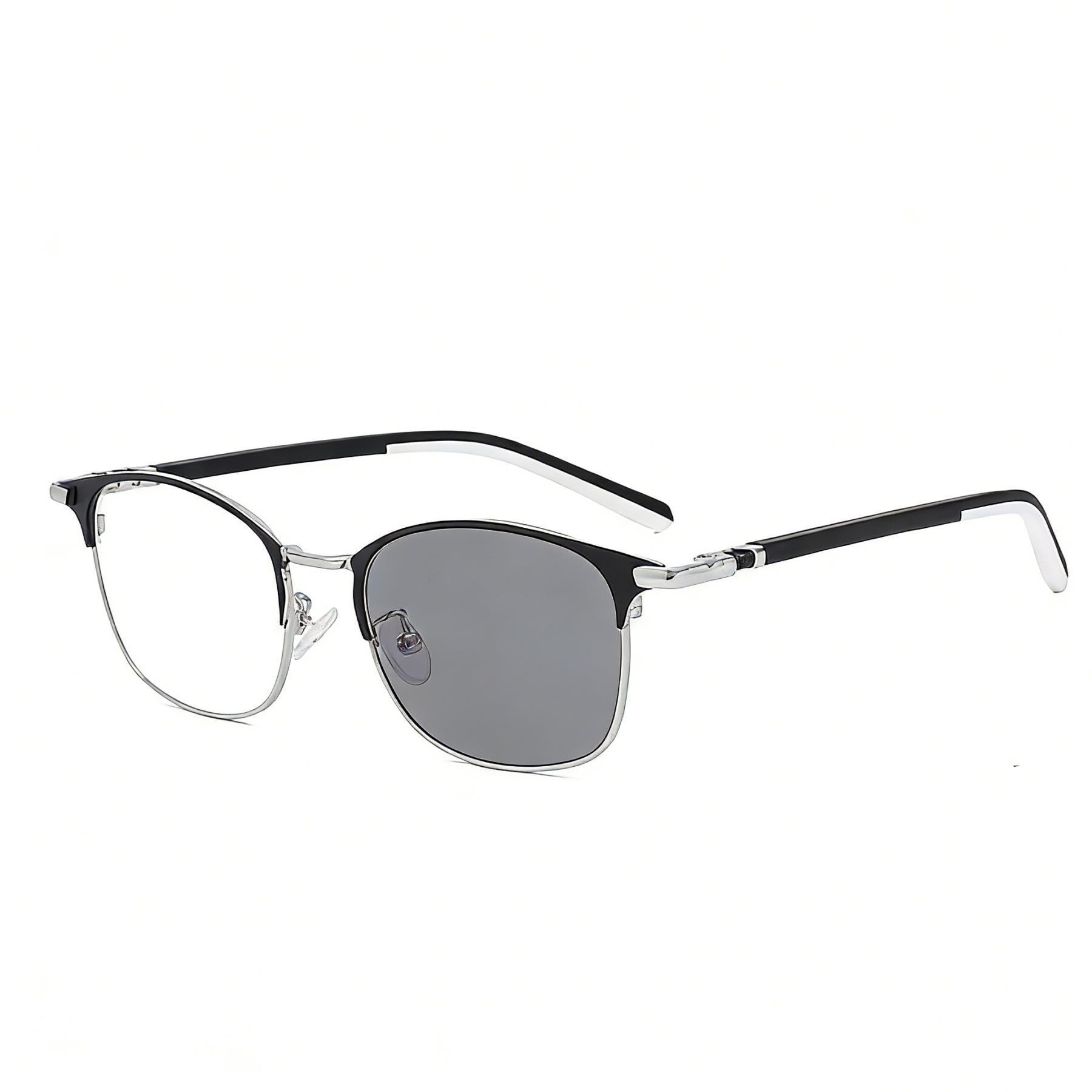 FULL-FRAME RETRO SPORTS ANTI-BLUE LIGHT PHOTOCHROMIC PROGRESSIVE READING GLASSES