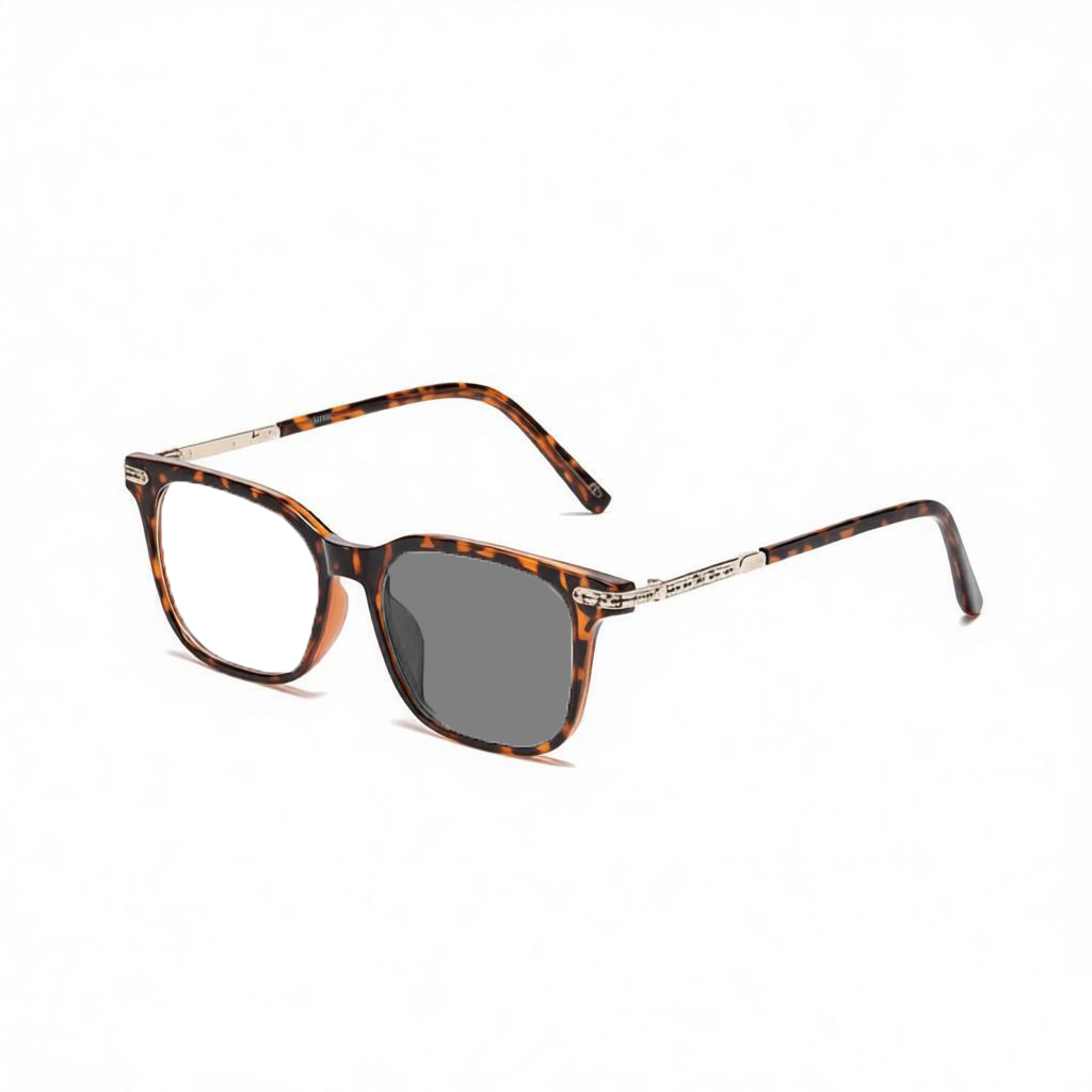 RETRO SQUARE BLUE LIGHT BLOCKING READING GLASSES FOR MEN WOMEN, LIGHTWEIGHT SPRING HINGE PRESBYOPIA EYEGLASSES