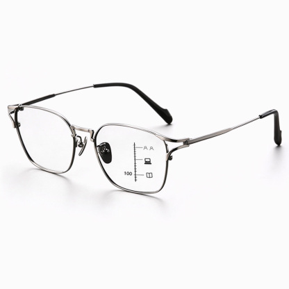 RETRO ULTRA-LIGHT TITANIUM PHOTOCHROMIC MULTIFOCAL GLASSES