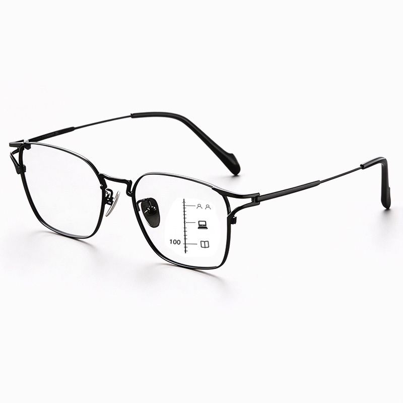 RETRO ULTRA-LIGHT TITANIUM PHOTOCHROMIC MULTIFOCAL GLASSES