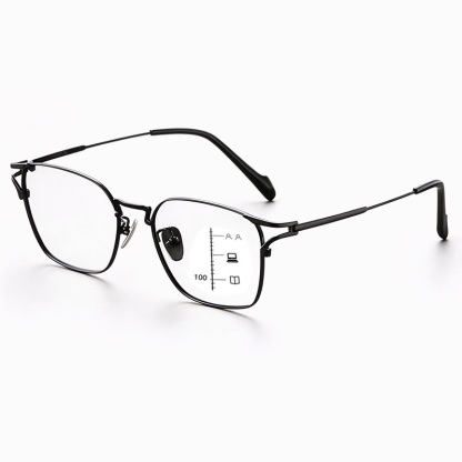 RETRO ULTRA-LIGHT TITANIUM PHOTOCHROMIC MULTIFOCAL GLASSES
