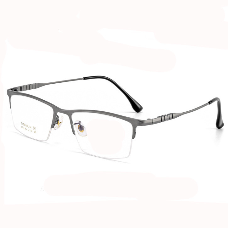 BUSINESS-STYLE ULTRA-LIGHT PURE TITANIUM SEMI-RIMLESS GLASSES
