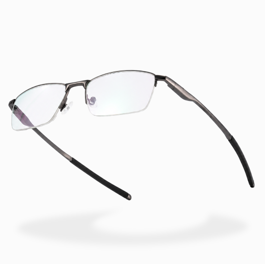 BUSINESS-STYLE SEMI-RIMLESS MINIMALIST PHOTOCHROMIC MULTIFOCAL READING GLASSES