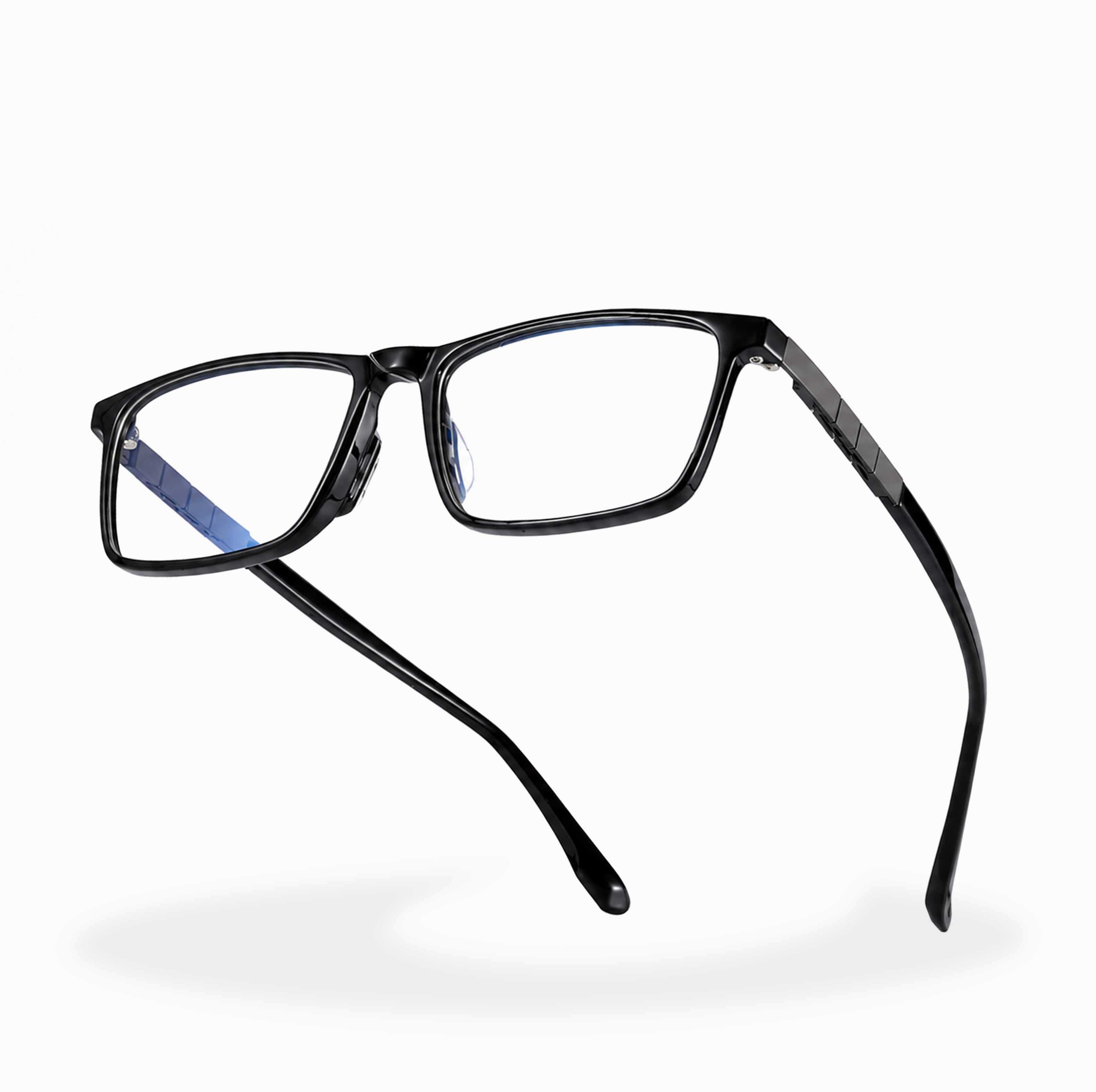 SQUARE ULTRA-LIGHT PURE TITANIUM COLOR-CHANGING MULTI-FOCAL READING GLASSES