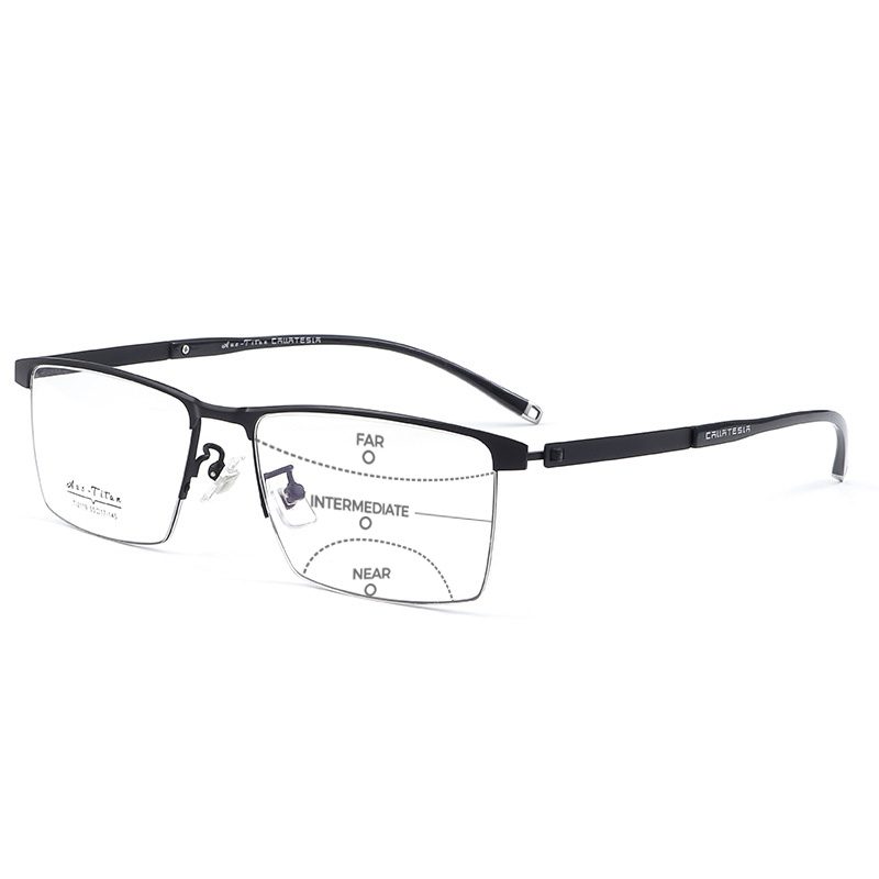 BUSINESS CASUAL PURE TITANIUM COLOR CHANGING MULTI-FOCAL READING GLASSES