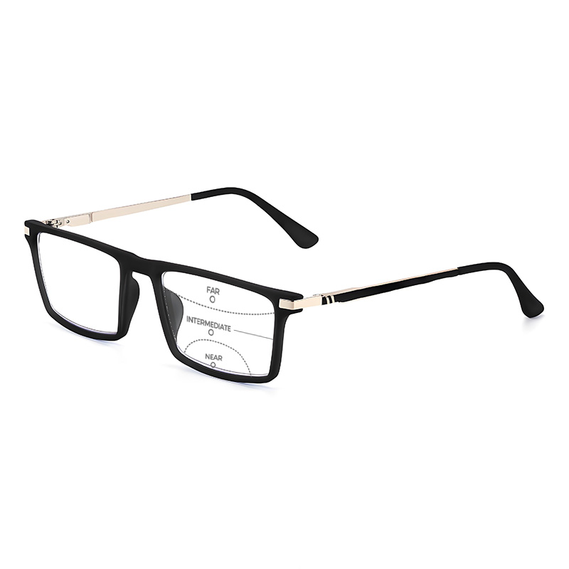 SQUARE SPRING LARGE FRAME PHOTOCHROMIC READING GLASSES