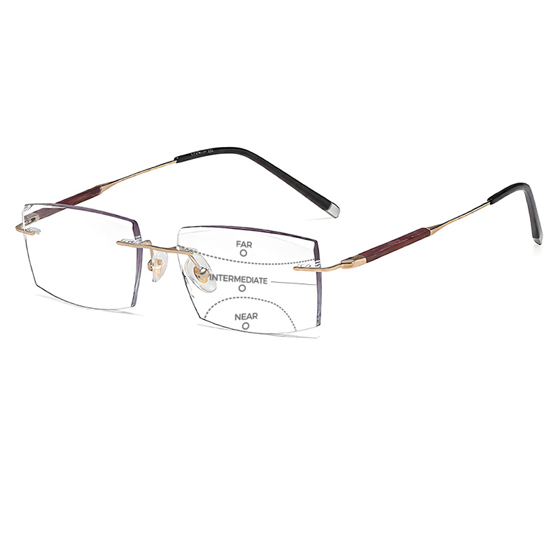 ULTRALIGHT RIMLESS BUSINESS READING GLASSES