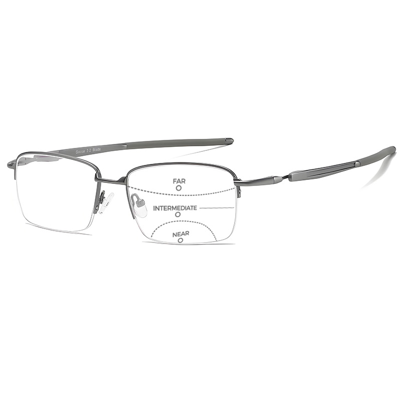 LIGHTWEIGHT MEN’S READING GLASSES WITH REINFORCED HINGES