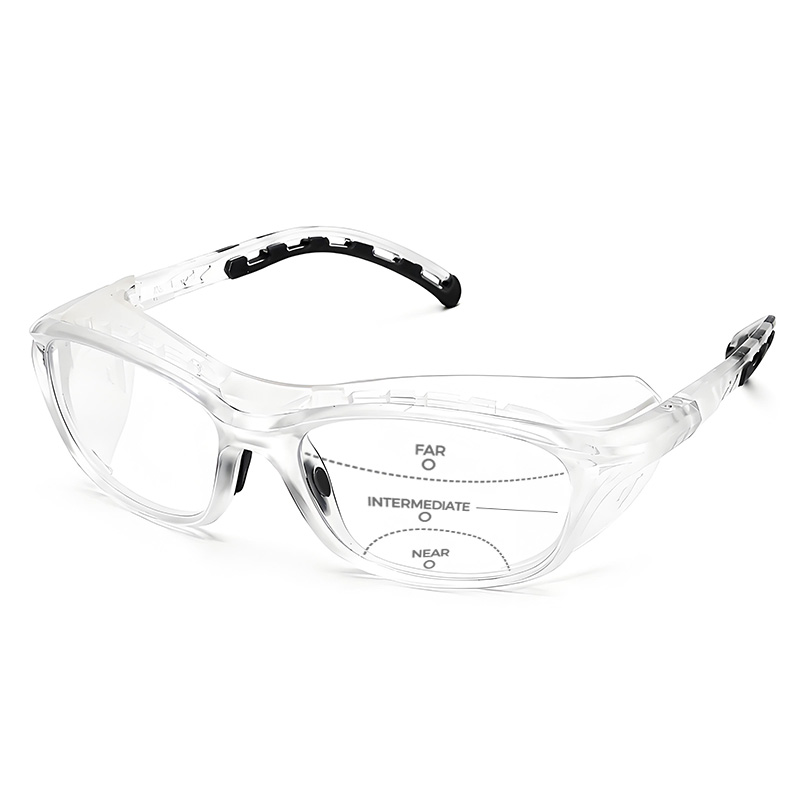 PROTECTIVE READING GLASSES WITH SIDE SHIELDS FOR DUST AND AIRBORNE PARTICLES
