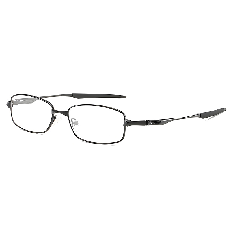 LIGHTWEIGHT METAL READING GLASSES WITH SPRING HINGES