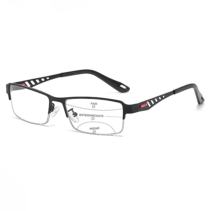 METAL BUSINESS ULTRALIGHT ANTI-BLUE LIGHT PHOTOCHROMIC READING GLASSES