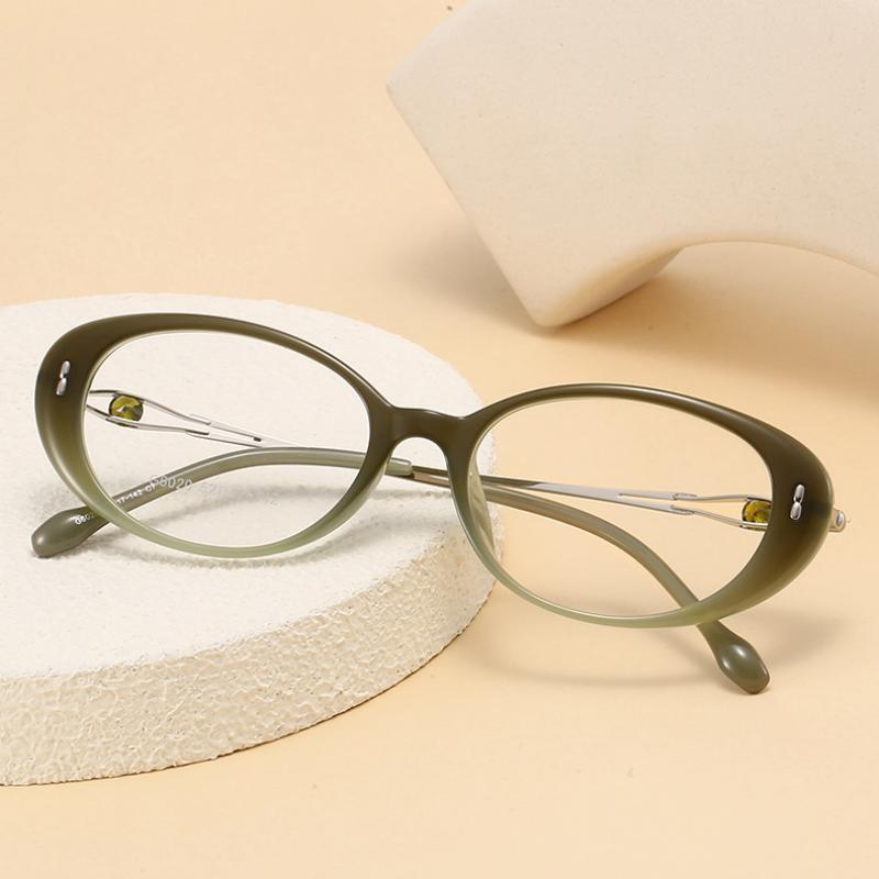 RETRO OVAL RHINESTONE PHOTOCHROMIC MULTIFOCAL READING GLASSES