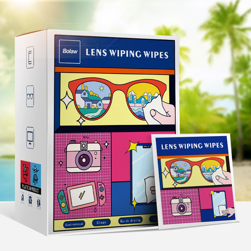 100PCS Individually Wrapped Eyeglass Lens Cleaning Wipes
