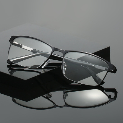 SQUARE SPRING FULL FRAME ANTI-BLUE LIGHT READING GLASSES