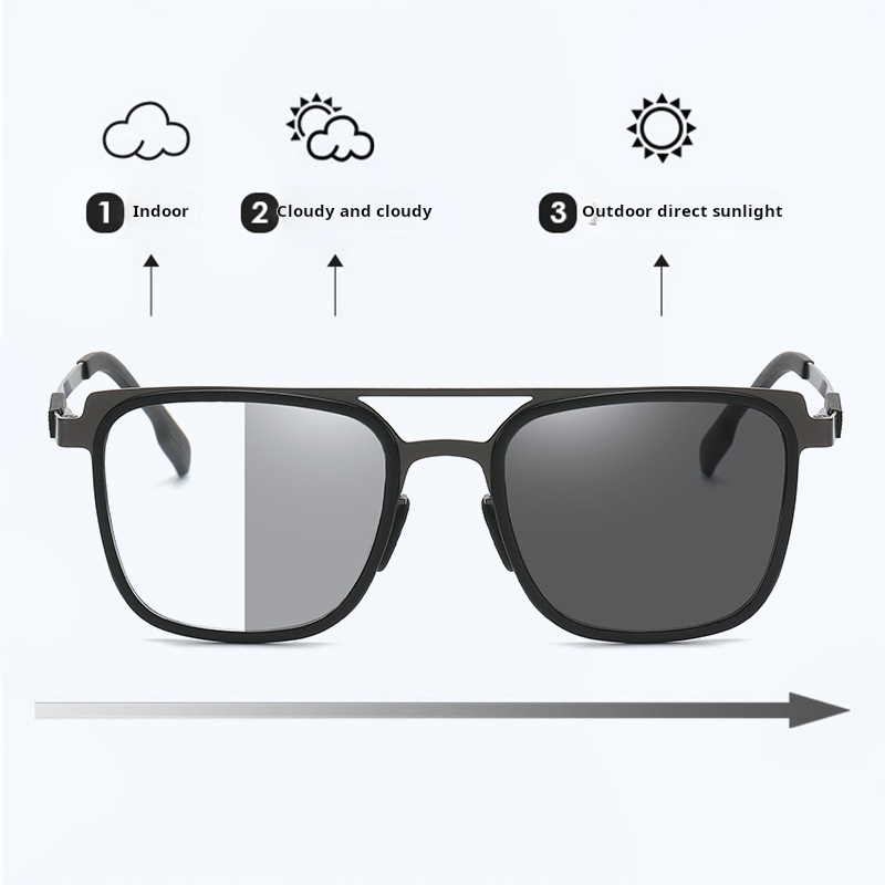 LARGE METAL FRAME PROGRESSIVE COLOR MULTI-FOCAL READING GLASSES