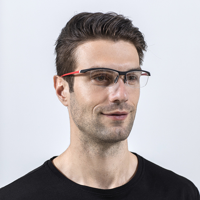 OUTDOOR SPORTS SEMI-RIMLESS PHOTOCHROMIC MULTIFOCAL READING GLASSES
