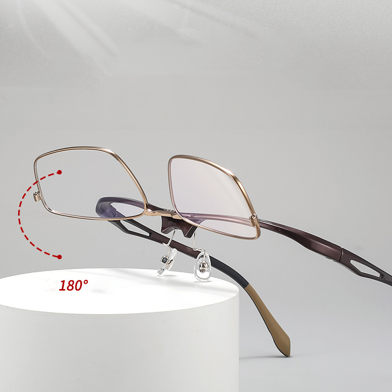 STYLISH REVERSIBLE BUSINESS PHOTOCHROMIC MULTIFOCAL READING GLASSES