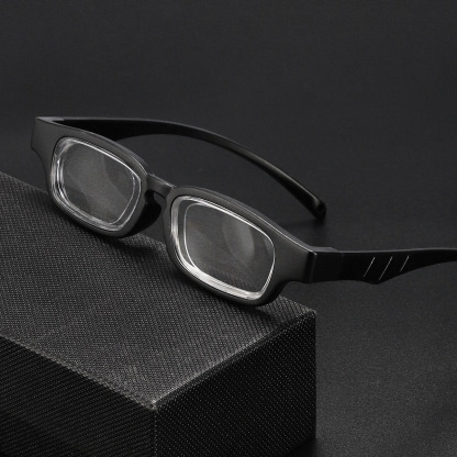 ROTATABLE AND ADJUSTABLE FOCUS READING GLASSES