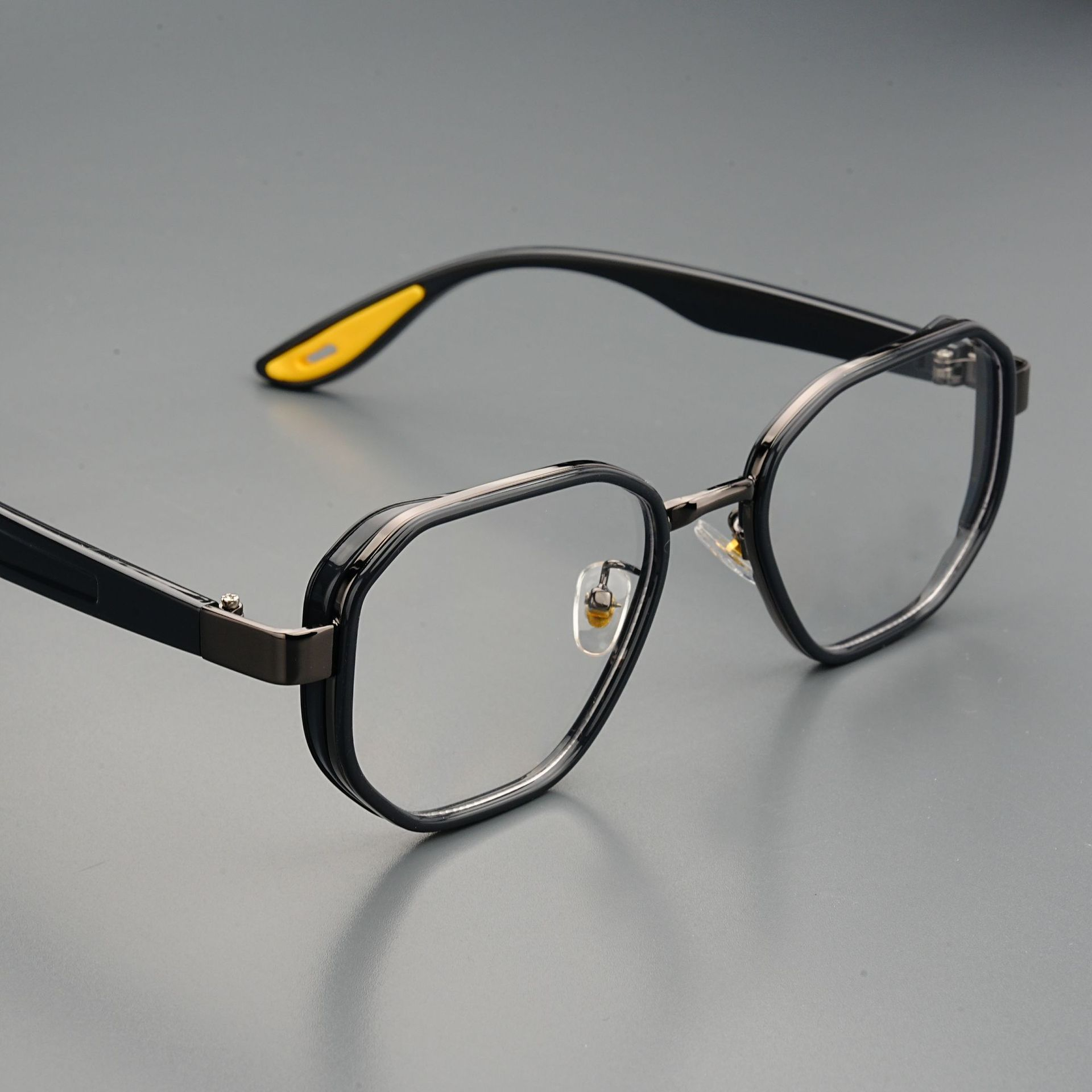 MEN’S DOUBLE-RIM SQUARE AVIATOR GLASSES