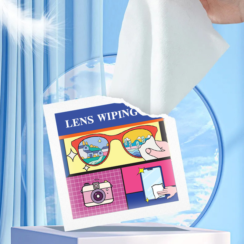 100PCS Individually Wrapped Eyeglass Lens Cleaning Wipes