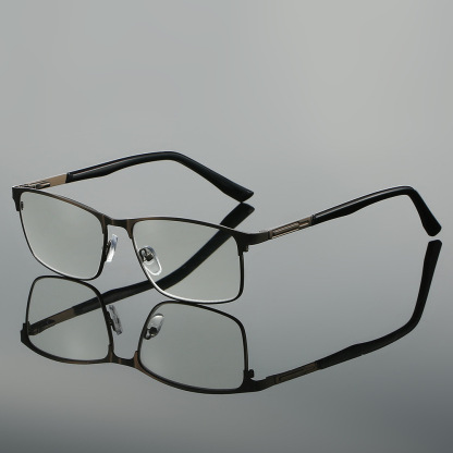 SQUARE SPRING FULL FRAME ANTI-BLUE LIGHT READING GLASSES