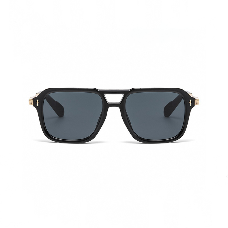 MEN’S DOUBLE-BRIDGE SQUARE READING GLASSES