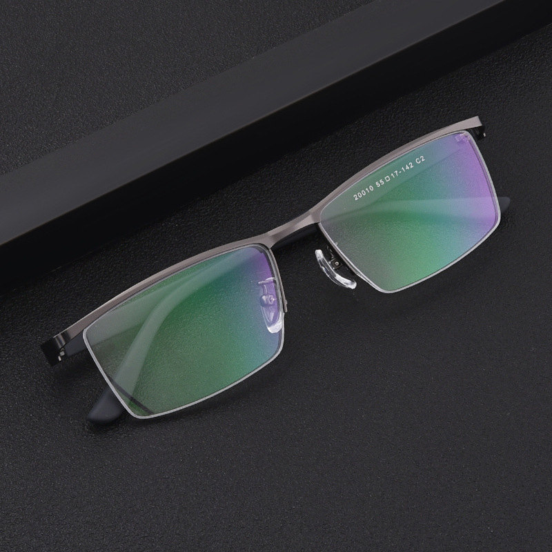 HALF-FRAME METAL ELASTIC BLUE LIGHT BLOCKING READING GLASSES