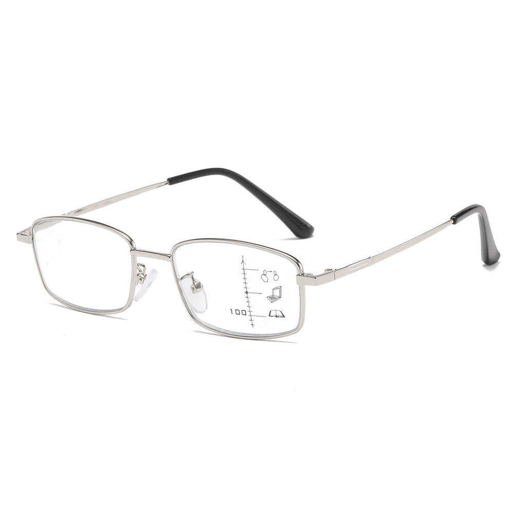 STYLISH METALLIC PHOTOCHROMIC MULTIFOCAL READING GLASSES