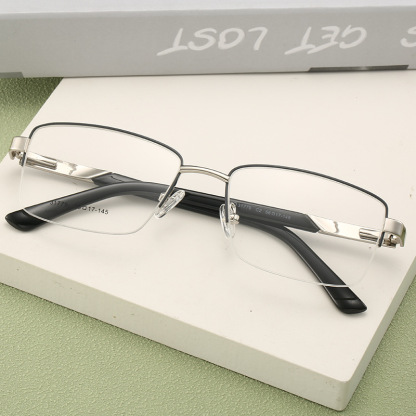 METAL HALF‑RIM PHOTOCHROMIC PROGRESSIVE BUSINESS GLASSES