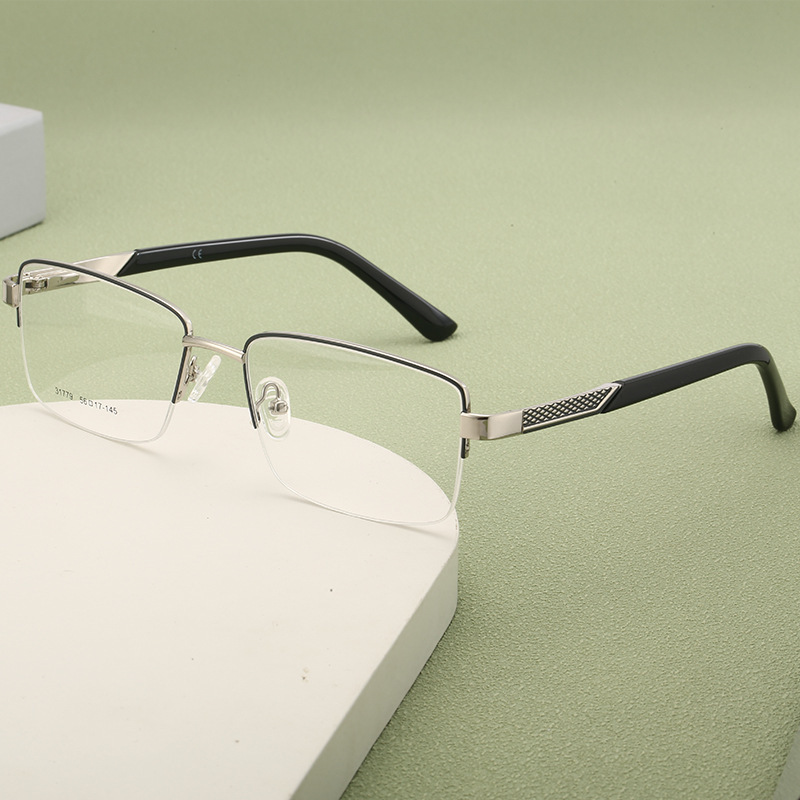 METAL HALF‑RIM PHOTOCHROMIC PROGRESSIVE BUSINESS GLASSES