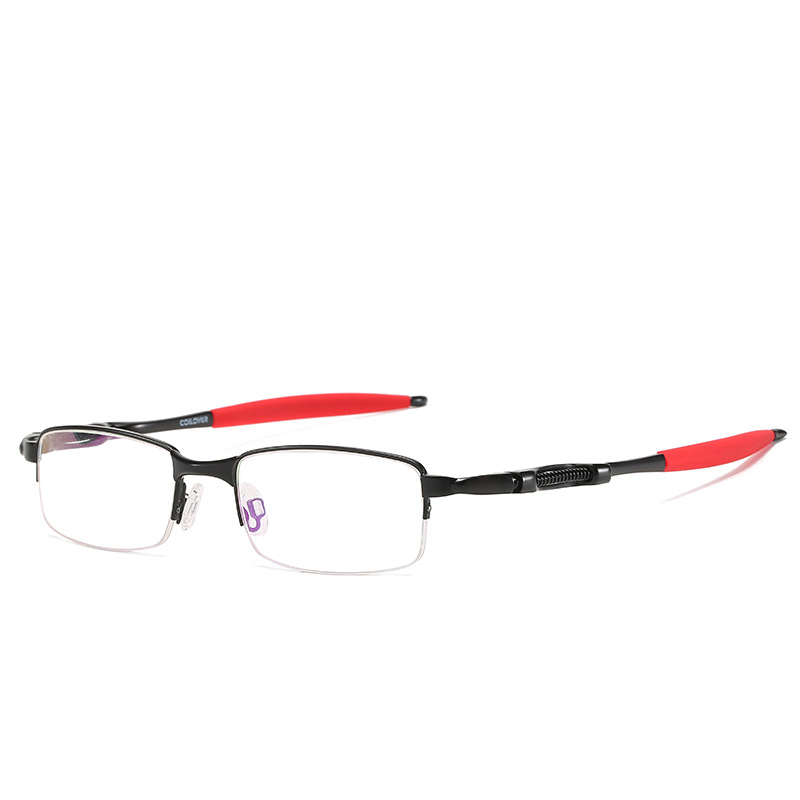 SPRING-LOADED SEMI-RIMLESS PHOTOCHROMIC MULTIFOCAL READING GLASSES