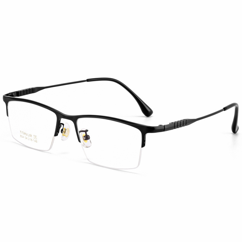 BUSINESS-STYLE ULTRA-LIGHT PURE TITANIUM SEMI-RIMLESS GLASSES