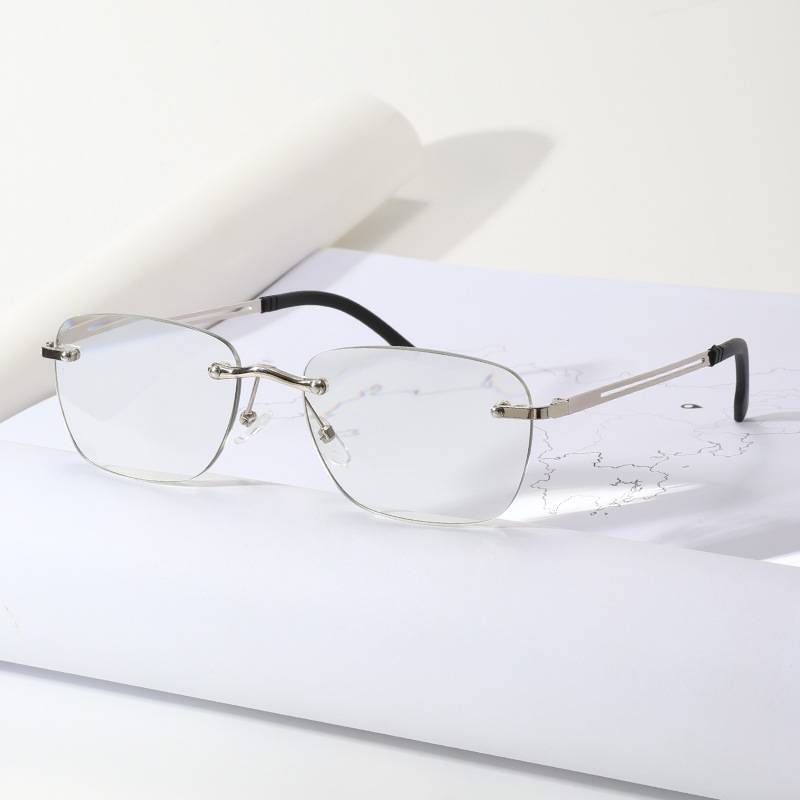 CLEAR METAL PHOTOCHROMIC MULTIFOCAL READING GLASSES