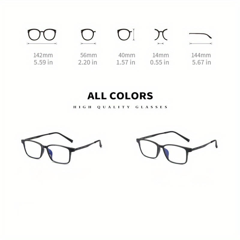 CASUAL LIGHTWEIGHT ANTI-BLUE LIGHT READING GLASSES