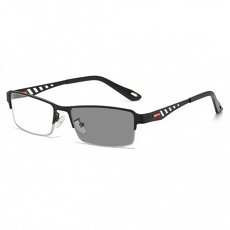 METAL BUSINESS ULTRALIGHT ANTI-BLUE LIGHT PHOTOCHROMIC READING GLASSES