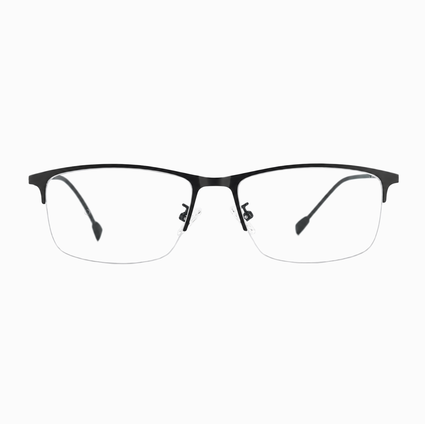 MEN'S METAL SEMI-RIMLESS PROGRESSIVE PHOTOCHROMIC BLUE LIGHT BLOCKING GLASSES FOR WORKPLACE