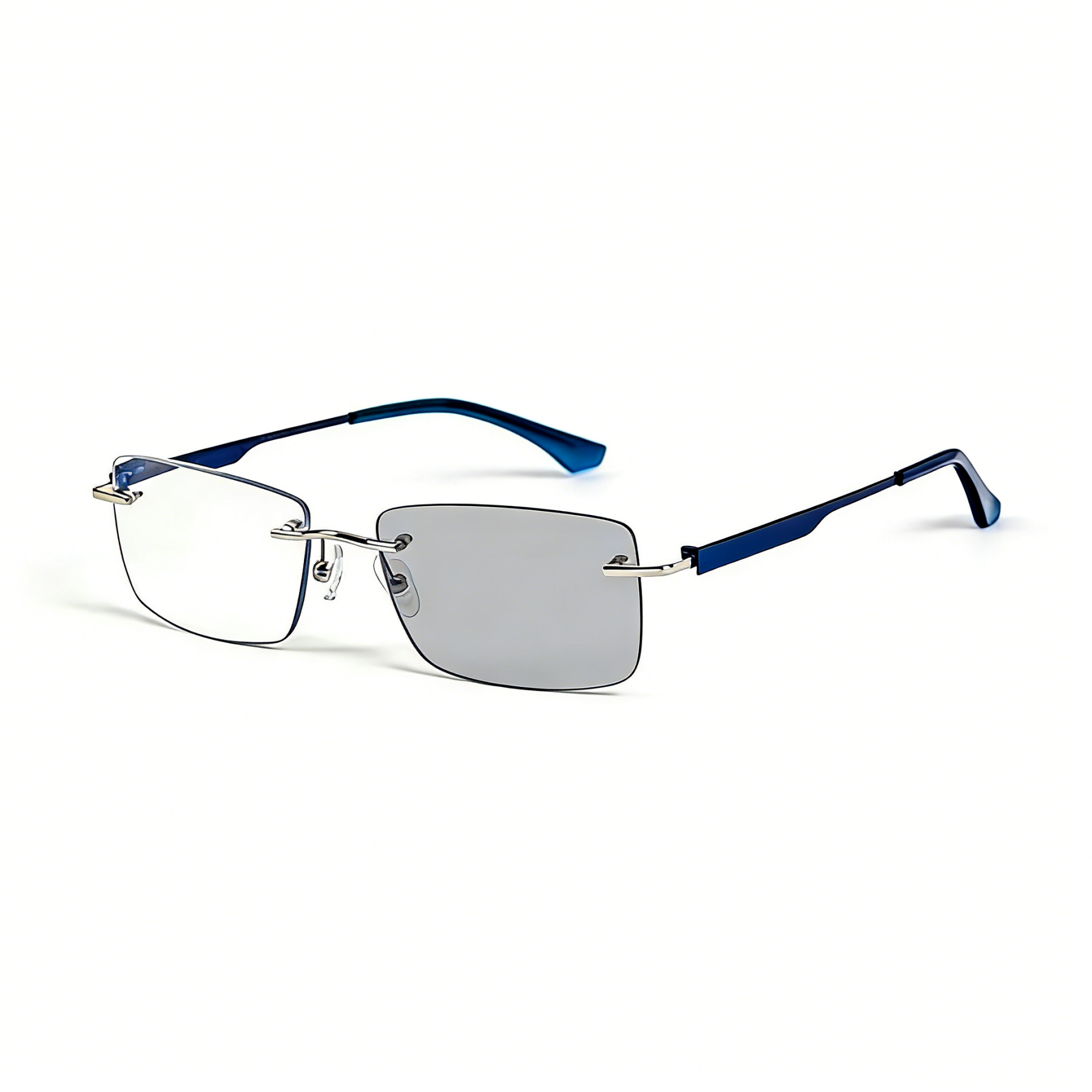 PURE TITANIUM RIMLESS PHOTOCHROMIC PROGRESSIVE MULTIFOCAL BUSINESS PRESBYOPIC GLASSES