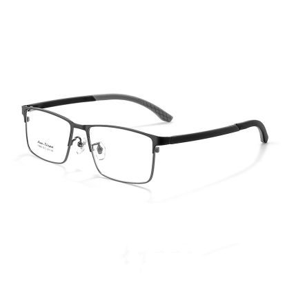 CASUAL BUSINESS METAL SQUARE ANTI-BLUE LIGHT READING GLASSES