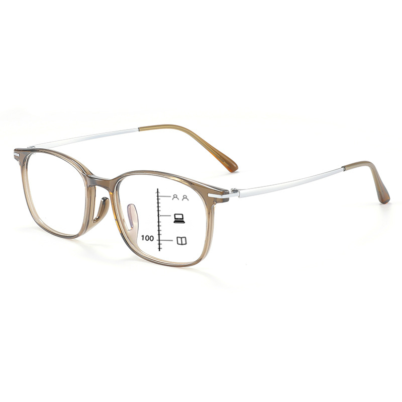 ULTRALIGHT TITANIUM-FRAME BLUE-LIGHT BLOCKING PHOTOCHROMIC MULTIFOCAL GLASSES