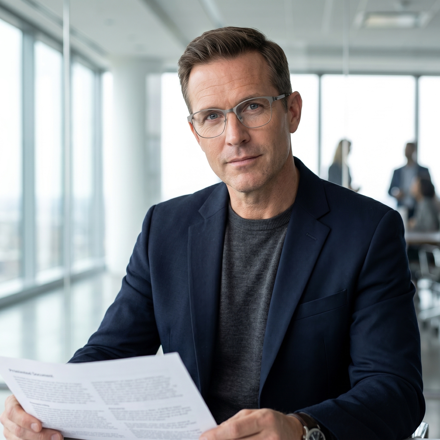 STYLISH FULL-RIMMED PHOTOCHROMIC MULTIFOCAL READING GLASSES