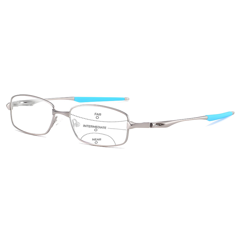 LIGHTWEIGHT METAL READING GLASSES WITH SPRING HINGES