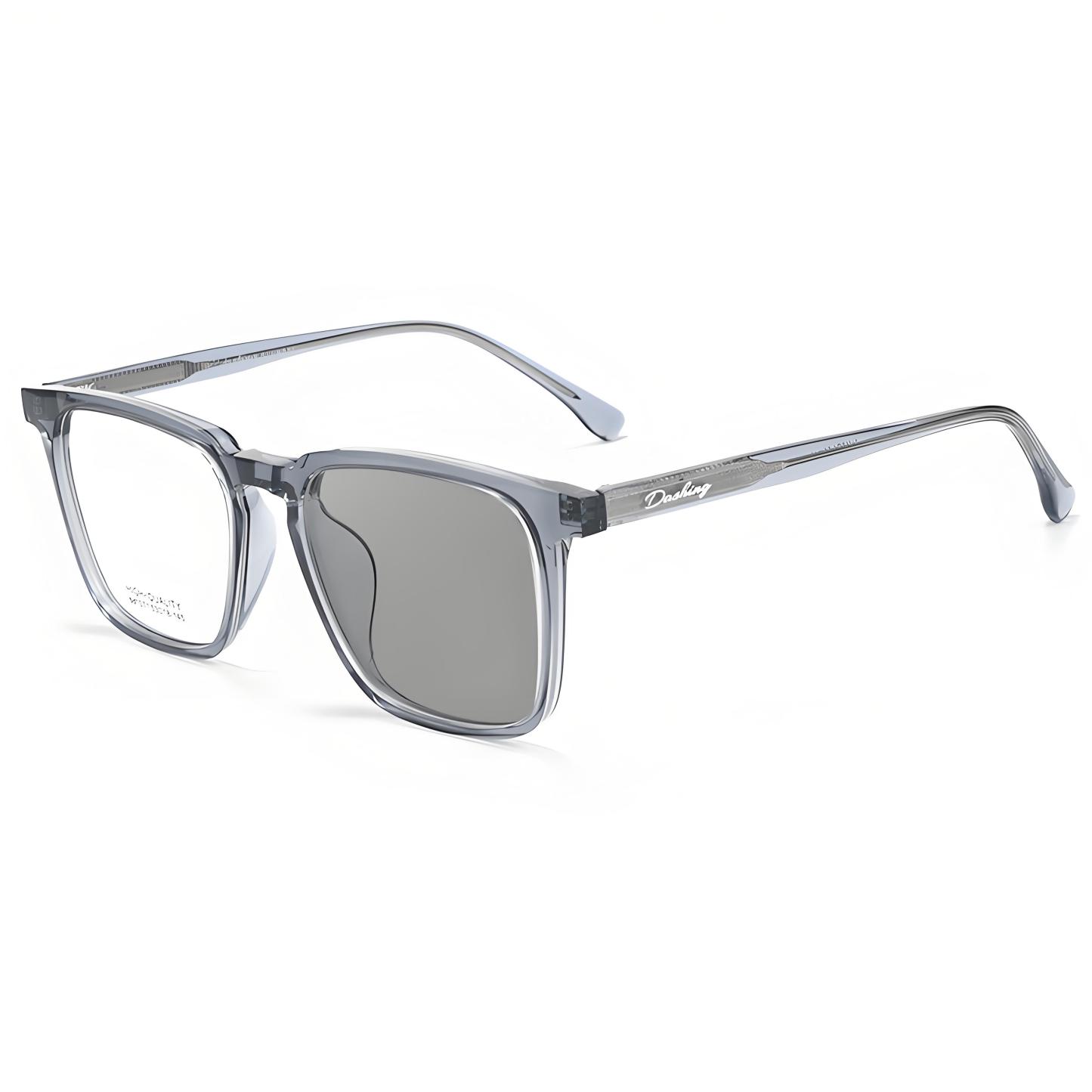 LIGHTWEIGHT SQUARE FULL-RIM PHOTOCHROMIC MULTIFOCAL GLASSES